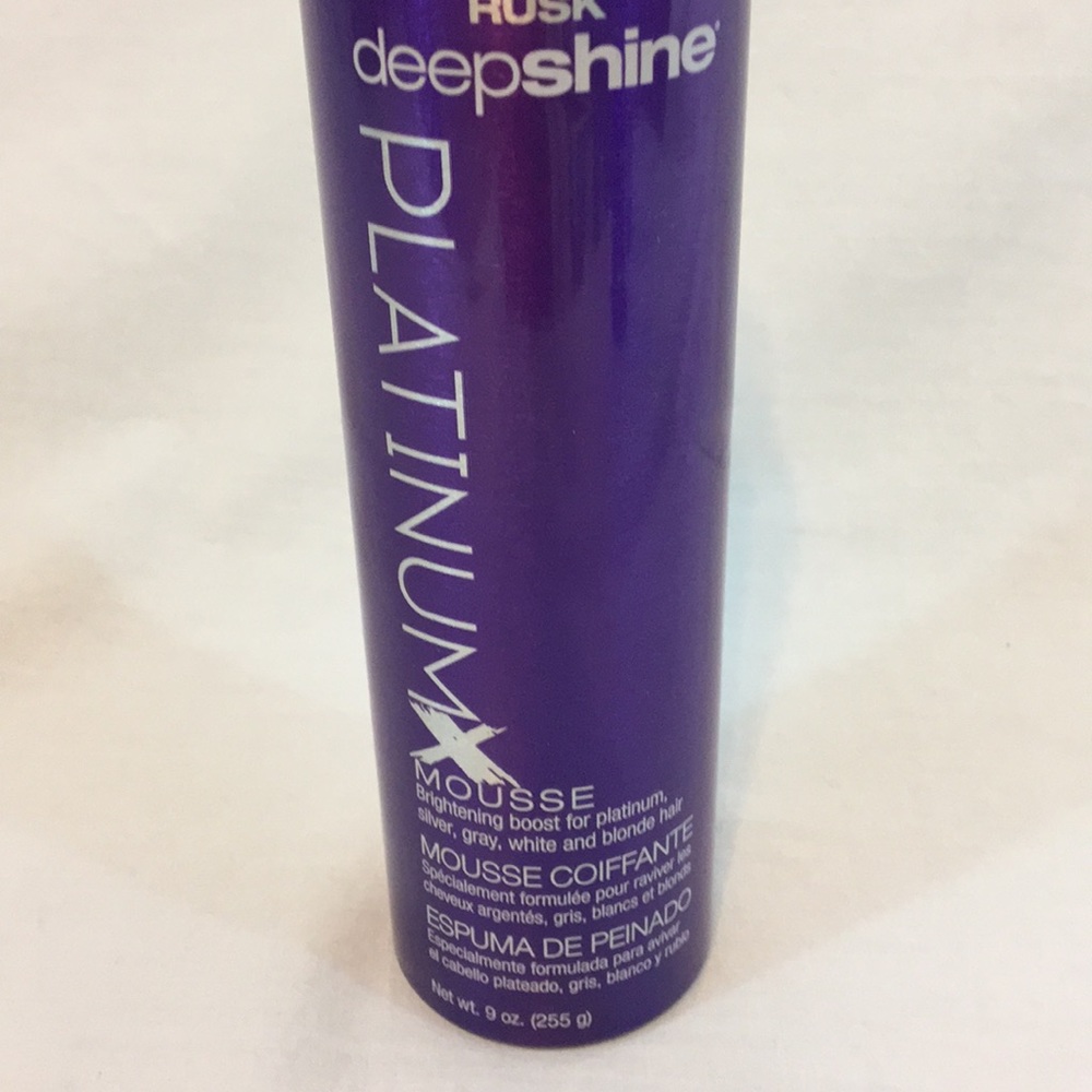 Rusk deepshine PlatinumX Mousse 9oz